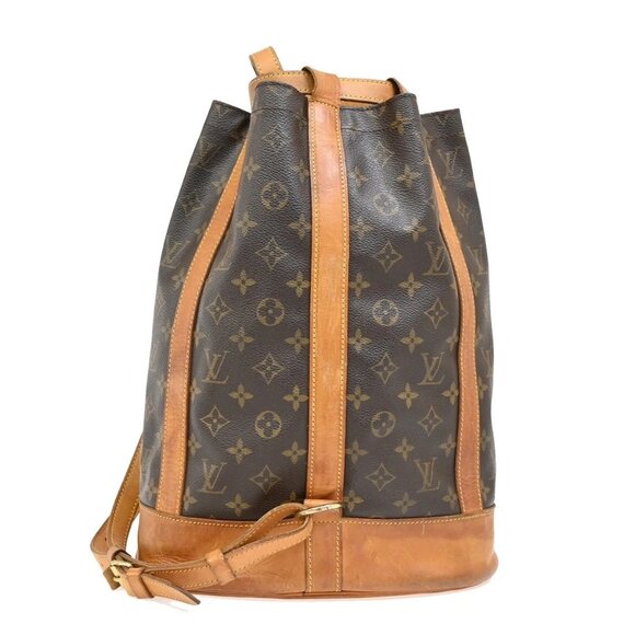 LOUIS VUITTON LV Randonnee PM Shoulder Bag Monogram Leather Brown M42243 35KA717 - Picture 3 of 16